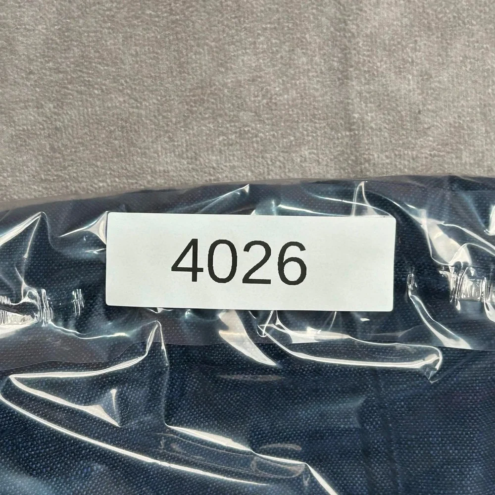 Zara Women XL Blue Linen Wide Leg High Rise Cropped Trousers Pants